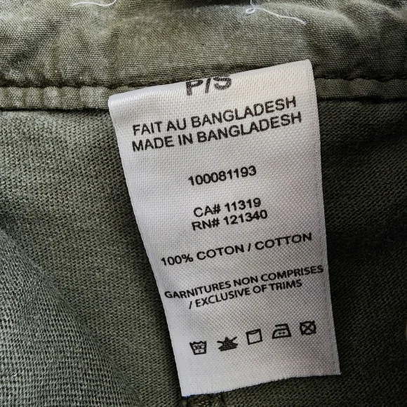 Garage Women’s Army Military Green Skirt Petite Small - Picture 6 of 6